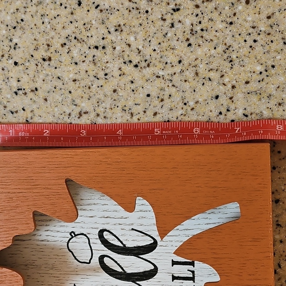 Desk Table Sign FALL LEAF - Picture 2 of 9